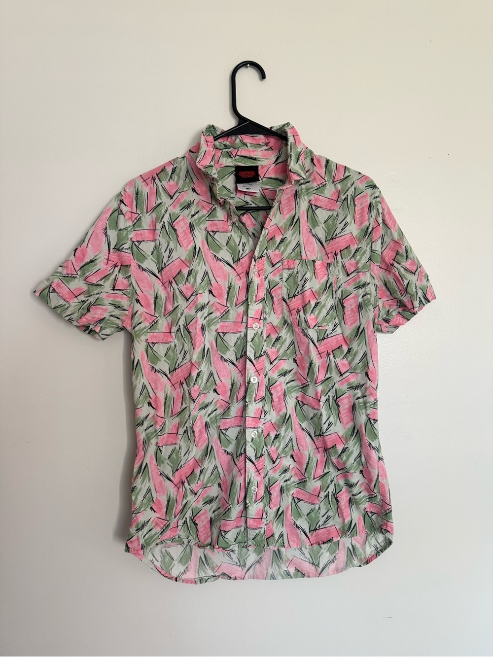 Men's Stranger Things Hopper Hawaiian Button Up
